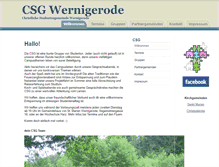 Tablet Screenshot of csg.hs-harz.de